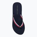 Tommy Hilfiger infradito donna Corporate Wedge Beach Sandal blu spaziale 5