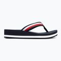 Tommy Hilfiger infradito donna Corp Mid Wedge Beach Sandal blu spaziale 2