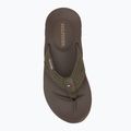 Tommy Hilfiger Uomo Molded Web Beach Flip Flops Sandalo verde militare 5