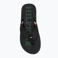 Tommy Hilfiger Massage Beach Sandal nero infradito da uomo 5