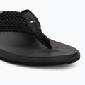 Sandalo da spiaggia Tommy Hilfiger Molded Web da uomo nero 7
