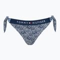 Tommy Hilfiger Slip Bikini Cheeky Side Tie Stampa onda illustrata dark night navy