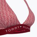 Tommy Hilfiger Halter Rp Print top costume da bagno a righe floreali rosso regata 3