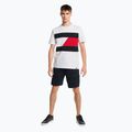 Camicia da allenamento Tommy Hilfiger uomo Colorblocked Mix Media bianco 2