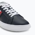 Tommy Hilfiger Essential Leather Cupsole desert sky scarpe da uomo 7