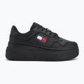 Scarpe donna Tommy Jeans Retro Basket Flatform Ess triple black 2
