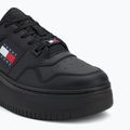 Scarpe donna Tommy Jeans Retro Basket Flatform Ess triple black 7
