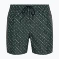 Tommy Hilfiger Uomo Pantaloncini da bagno con stampa a coulisse media new york geo green