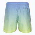 Tommy Hilfiger pantaloncini da bagno medi con coulisse e stampa ombreggiata blu incantesimo/giallo tulipano da uomo 2