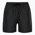 Tommy Hilfiger Uomo Pantaloncini da bagno con coulisse media, nero