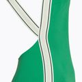Tommy Jeans costume da bagno intero verde con schiena a scacchiera 3