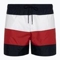Pantaloncini da bagno Tommy Hilfiger da uomo con coulisse media Bold Flag desert sky
