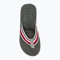 Tommy Hilfiger Massage Footbed Oly Beach Sandal Uomo infradito argento antico 5