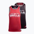 Gorilla Wear Keene canotta da allenamento uomo rosso/nero 11