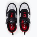 FILA Rega Nf Velcro scarpe da bambino bianco/nero/fila rosso 3