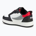 FILA Rega Nf Velcro scarpe da bambino bianco/nero/fila rosso 3