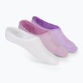 Calzini da donna SKECHERS Non Terry No Show Liner 3 paia white/purple