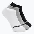 Calzini per bambini SKECHERS Non Terry No Show 3 paia white/grey