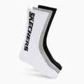 Calze SKECHERS Terry Crew 1/2 3 pack grey/black