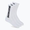 Calzini da uomo SKECHERS 1/2 Terry Crew 3 paia white/black