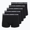 Boxer uomo KARL LAGERFELD Logo Trunk 5 paia black