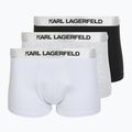 Boxer uomo KARL LAGERFELD Elastic Trunk confezione da 3 black/white/grey