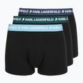 Boxer uomo KARL LAGERFELD Logo Trunk Colorband 3 paia dark sea/indigo/blue
