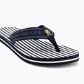 Tommy Hilfiger infradito donna Stripes Beach Sandal blu spaziale 7
