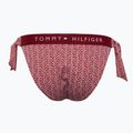 Tommy Hilfiger Slip Bikini Cheeky Side Tie Stampa a righe floreali rosso regata 2