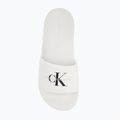 Calvin Klein infradito donna YW0YW01835 Slide Monogram Wn bianco brillante/nero 5