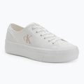 Scarpe da ginnastica Calvin Klein donna YW0YW01763 Vulc Flatform Low Cv MG triplo bianco brillante