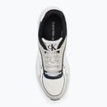 Calvin Klein scarpe donna YW0YW01887 Retro Tennis Knit Mg bianco brillante/argento bich/navy 5