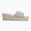 Calvin Klein infradito donna YW0YW01725 Beach Wedge Slide Canvas guscio d'uovo 2
