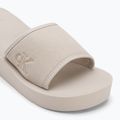 Calvin Klein infradito donna YW0YW01725 Beach Wedge Slide Canvas guscio d'uovo 7