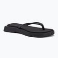 Donna Calvin Klein YW0YW01716 Sq Low Wedge Sandal Punto triplo nero infradito