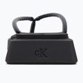 Donna Calvin Klein YW0YW01716 Sq Low Wedge Sandal Punto triplo nero infradito 6