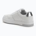 Calvin Klein scarpe da donna YW0YW01765 Basket Cupsole Low Mg bianco/argento brillante 3
