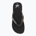 Calvin Klein YW0YW01830 Sandalo da spiaggia Flatform Tpu nero/bianco brillante da donna 5