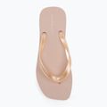 Calvin Klein infradito donna YW0YW01720 Tong+ Tpu Metallic whisper pink/bianco brillante 5