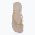 Calvin Klein infradito donna YW0YW01720 Tong+ Tpu Metallic eggshell/bright white 5