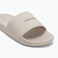 Calvin Klein infradito uomo HM0HM01754 Pool Slide Ck Square feather grigio 7