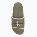 Uomo Calvin Klein YM0YM00361 Infradito in gomma neoprene Monologo sirena/guscio d'uovo 5