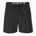 Calvin Klein KM0KM01093 Uomo Intense Power Medium Double WB pvh pantaloncini da bagno neri