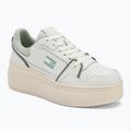 Scarpe da donna Tommy Jeans Retro Basket Flatform ecru/misty sage
