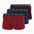 Boxer uomo Tommy Hilfiger UM0UM03180 Trunk 3 paia deep burgundy/purple navy/deep red heather