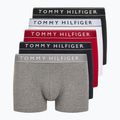 Tommy Hilfiger boxer da uomo UM0UM03679 5 paia bianco/rosso medio/cielo del deserto/erba media/nero