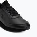 Scarpe da uomo Calvin Klein YM0YM01362 Retro Runner con calzino, stringate in pelle triple black 7