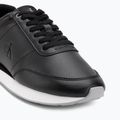 Scarpe da donna Calvin Klein YW0YW01942 Retro Runner Lace Up Leather MG black/formal gray 7