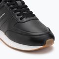 Scarpe da uomo Calvin Klein YM0YM01381 Retro Runner Leather Tape black/bright white/gum 7