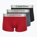 Boxer uomo Calvin Klein LV00NB4269 Trunk 3 paia black/adrenaline rush/white/black